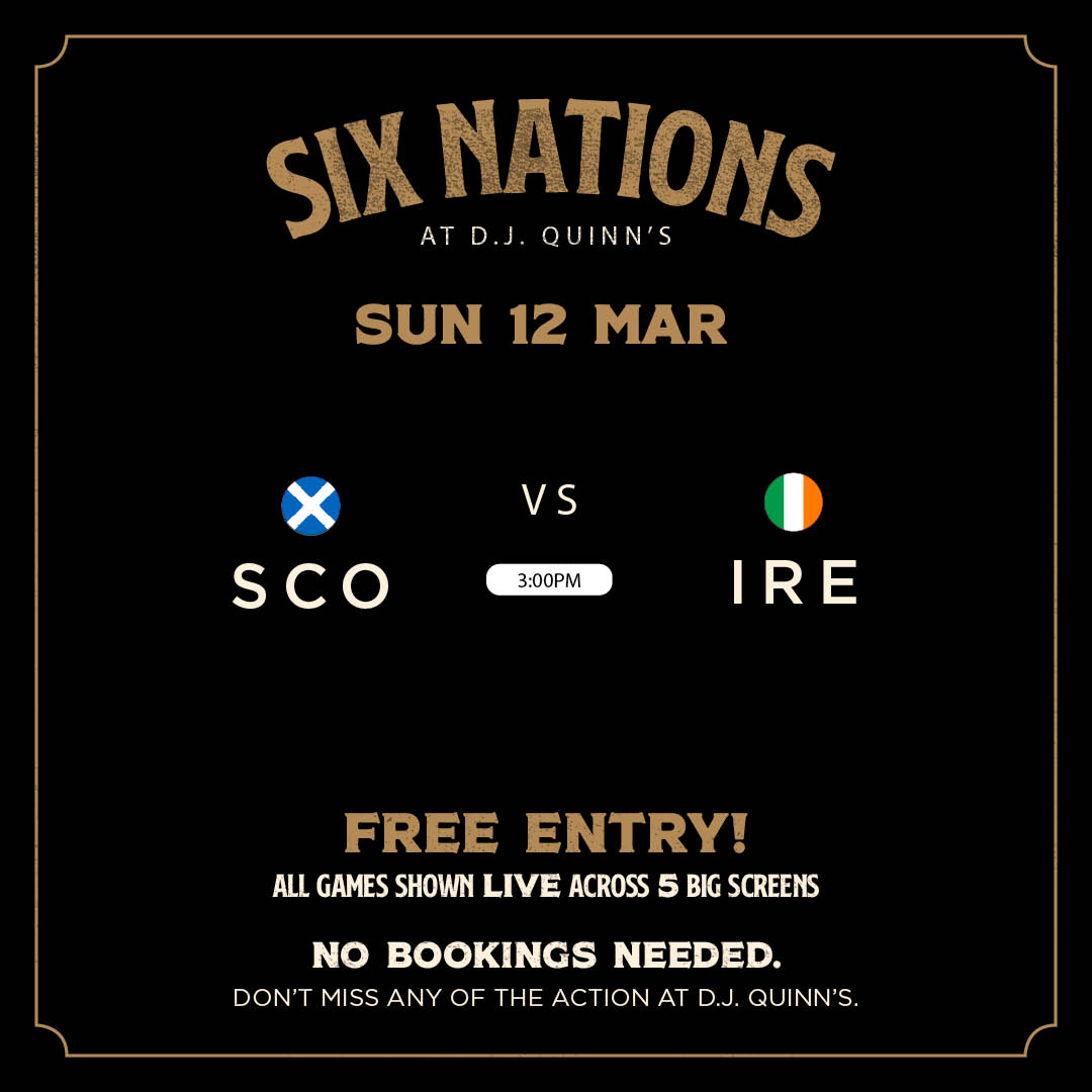 SIX NATIONS March 12th (SCO v IRE)